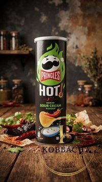 Чіпси Pringles Зі смаком сметани гострі 165г  /chipsy-pringles-zi-smakom-smetany-hostri-165h/ фото