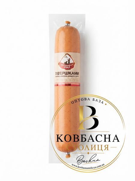 Ковб. вар. "З Вершками" 0.4кг в/г вак.уп. ТМ Ріал  /kovb.-var.-z-vershkamy-v-h-vak.up.-tm-rial/ фото