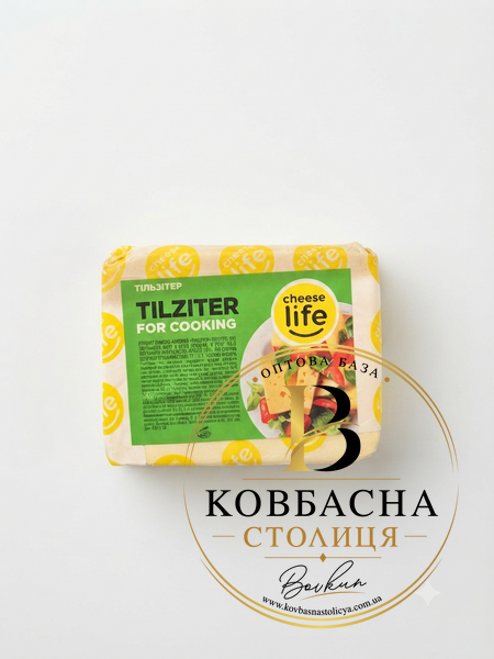 Сирн. прод."Тільзіт" 50% ТМ ЧізЛайф мал. брус 0.8кг /tilzit/ фото