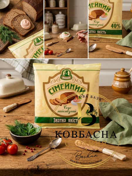 Майонез "Сімейний" 40% Д.п 330гр.  maionez-simeinyi-40-d.p-330hr фото