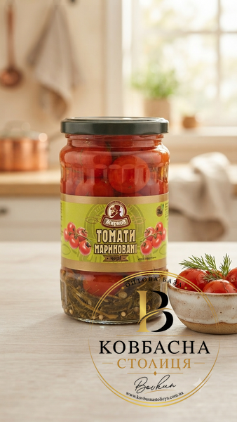 Томати Мариновані Чері  ТМ Жирнов 350г tomaty-marynovani фото