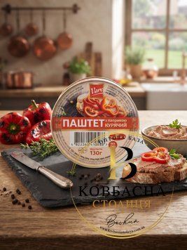 Паштет щоденний 130г  Смак Курячий з перцем  /pashtet-shchodennyi-130h-smak-kuriachyi-z-pertsem/ фото
