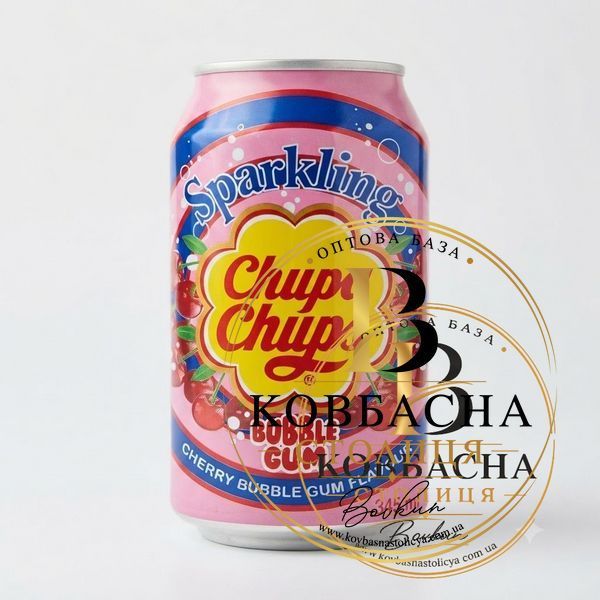 Напій Chupa Chups cherry-bubble gum з/б, 0,345л napii-chupa-chups-cherry фото