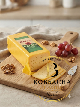 Сир "Гауда" 40% ТМ Златий 3.2кг /syr-hauda-40-tm-zlatyi-3.2kh фото