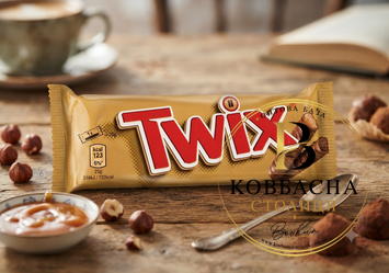 Шоколадний батончик Twix 50 г  twix-50 фото
