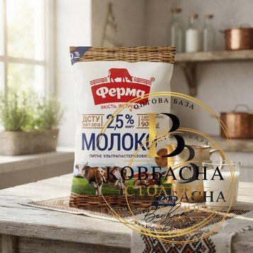 Молоко 2,5% 0,9 кг  ТМ Ферма  moloko-25-09-kh-tm-ferma фото