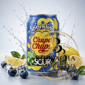 Напій Chupa Chups Sour Blueberry газований з/б, 0,345л napii-chupa-chups-sour фото